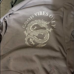 Good vibes zip up